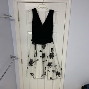 Black and white dress